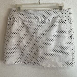 Attyre Black & White Polka Dot Skort Athletic